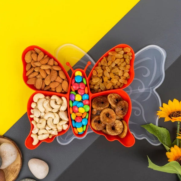 Butterfly Plastic Snack Tray