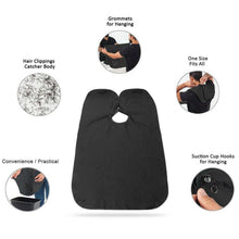 Black Beard Apron Hair Clippings Catcher Grooming Bib