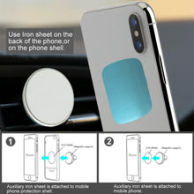 Compact car mount for secure phone holding.