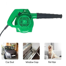 Green air blower for cleaning leaves, dust, and trash