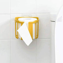 Toilet Paper Holder Bathroom, Tissue Roll Wall Mounted Plastic Bathroom Toilet Paper Roll Holder, Tissue Holder with Storage and Dispenser for Bathroom, Kitchen, Washroom | 14 x 13.5 x 11 Cm