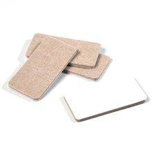 Felt floor protectors in square shape for home and furniture.