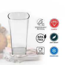 Clear plastic tumblers for wine or beer