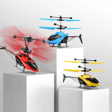 Remote control helicopter with vibrant colors