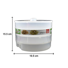 Durable sprout maker for home use, ideal for blending drinks and making sprouts.