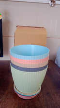 Round Flower Pot with Bottom Tray (5 Pcs Set / Small / 14×16 Cm)