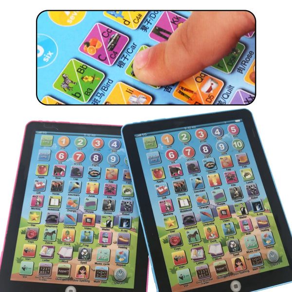 Learning tablet with colorful display