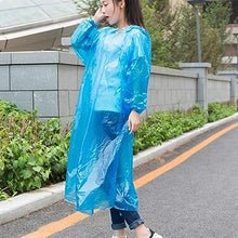 Button-up waterproof raincoat for adults, portable for travel.