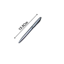 Detailed view of the pack of 50 silver ballpoint pens, focusing on their uniform appearance