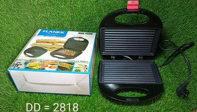 Sandwich maker with indicator lights, non-stick plates for easy cooking