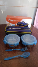 Bite Lunch Box, with Insulated Fabric Lunch Bag & Plastic Spoon, Fork